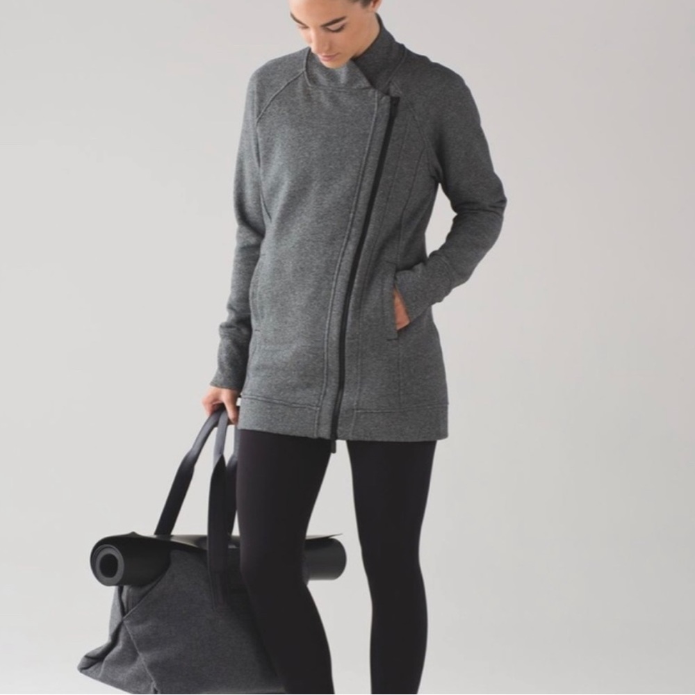 Lululemon Back To It Wrap Jacket Asymmetrical Side Zip